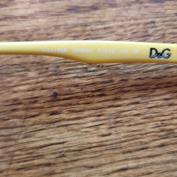 NWOT Dolce & Gabbana Brown Yellow Tortoise Medium Large Sunglasses With Case - Picture 5 of 7